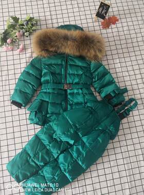 冬季俄罗斯大童加厚羽绒服