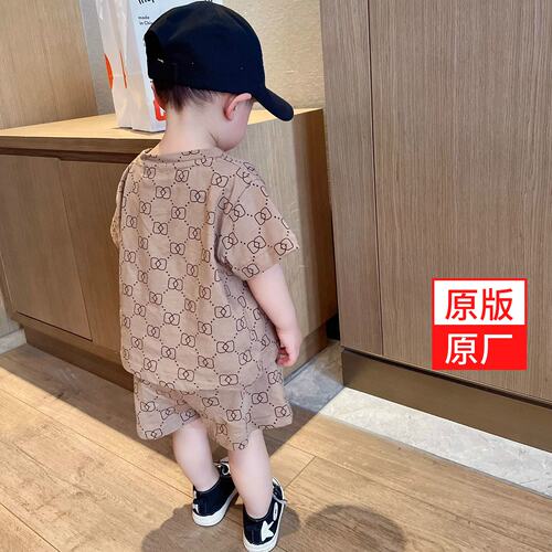 2026夏新款儿童短袖套装男女童童装T恤休闲两件套韩版上衣潮宝