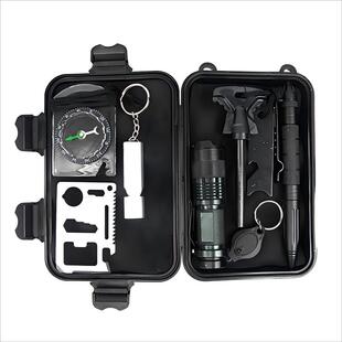 野外生存装 多功能急救工具随身户外探险旅行车载求生箱 备组合套装