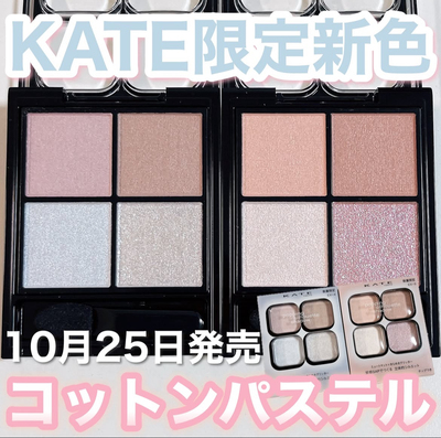 日本KATE凯朵低饱和白开水四色眼影盘2025年限定新色EX-4 EX-5
