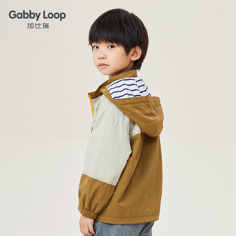 【断码清仓】男童春秋款外套男孩连帽棒球服秋装薄外套风衣中长款