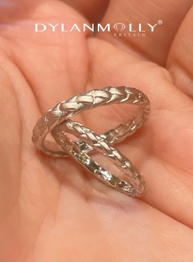 真金电镀的S925纯银对戒