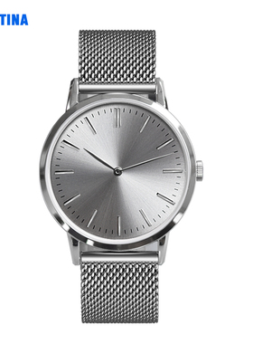 OCEANTINA 轻奢时尚女表不锈钢简易薄款网织钢带防水腕表情侣表