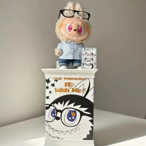 适用3D打印LABUBU大天使大夏日包装盒底座罗马柱箱底座展示柜地台