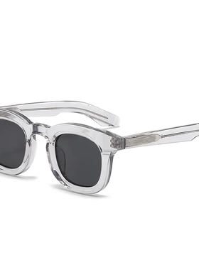 2026年新款板材2402复古方圆形太阳镜跨境潮流墨镜男女时尚太阳镜