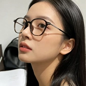 新款 金胶眼镜框超轻方形镜架大脸显小素颜镜框可配近视可1868