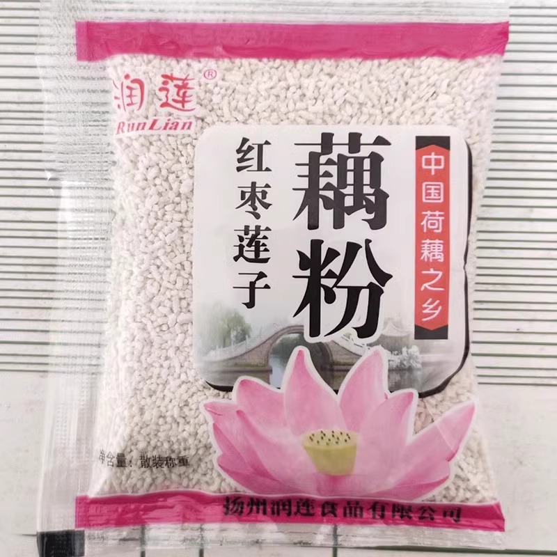 扬州宝应润莲红枣莲子速溶冲泡藕粉羹每小袋独立包装散称500克 咖啡/麦片/冲饮 藕粉 原图主图