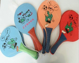 包邮星星板羽拍拍 三毛球拍 板羽球拍 三毛板送一个球