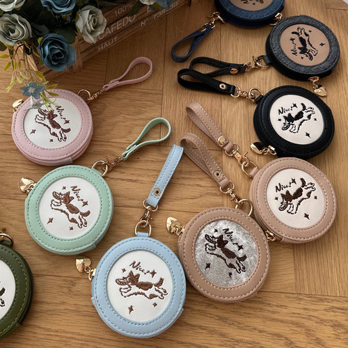 猫宁咕噜原创可爱飞盘狗吧唧包