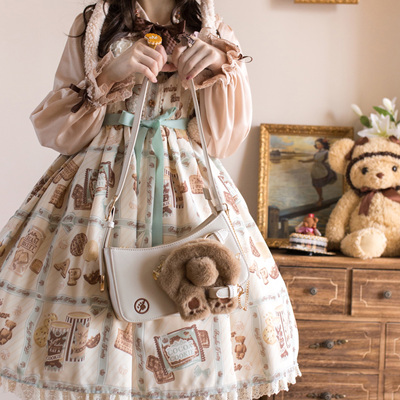 斜挎腋下包原创毛绒皮质