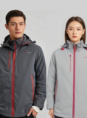 2024新款奥迪深灰色棉服4S店服务外套车间维修男棉袄男女工装冬裤