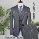 浅灰色工装 2023新款 马甲定制 男西装 套装 奥迪男士 西服4S店销售修身