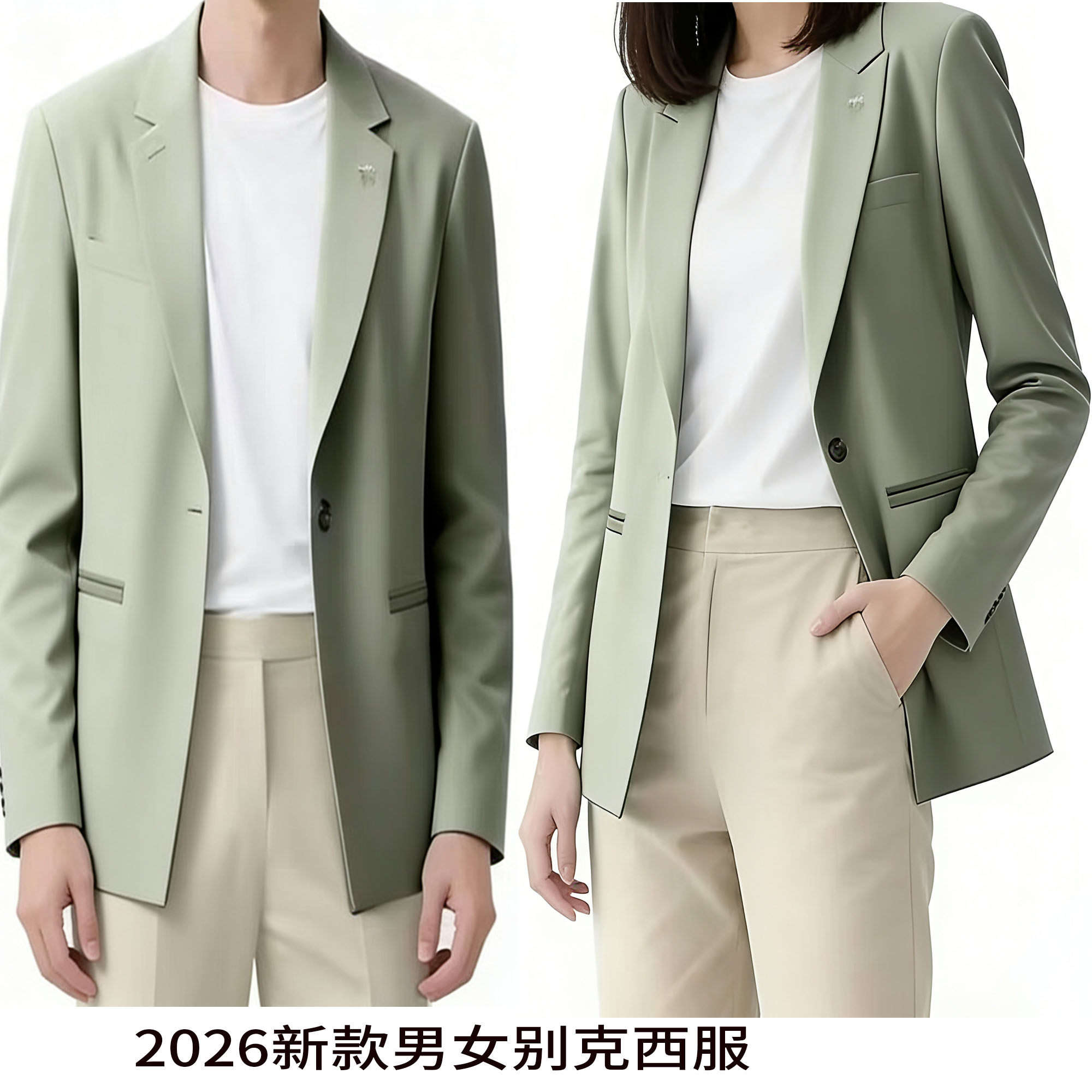 2026新款别克4S店男女西服销售工装男士外套女士西装套装工作服定
