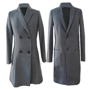 2023新款一汽奥迪男士毛呢大衣4S店女士羊绒中长款大衣外套工装订