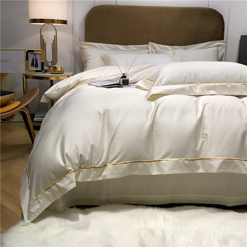 四件套匹马棉优惠贡缎四件套简约