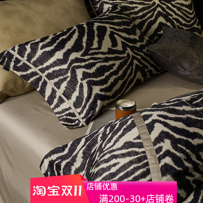 高端别墅奢华140支匹马棉贡缎四件组全棉亲肤四季丝滑床单床品1.8