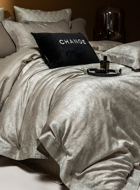 意大利进口140S色织超细旦天丝棉磨毛亲肤四件套裸睡高级床单床品