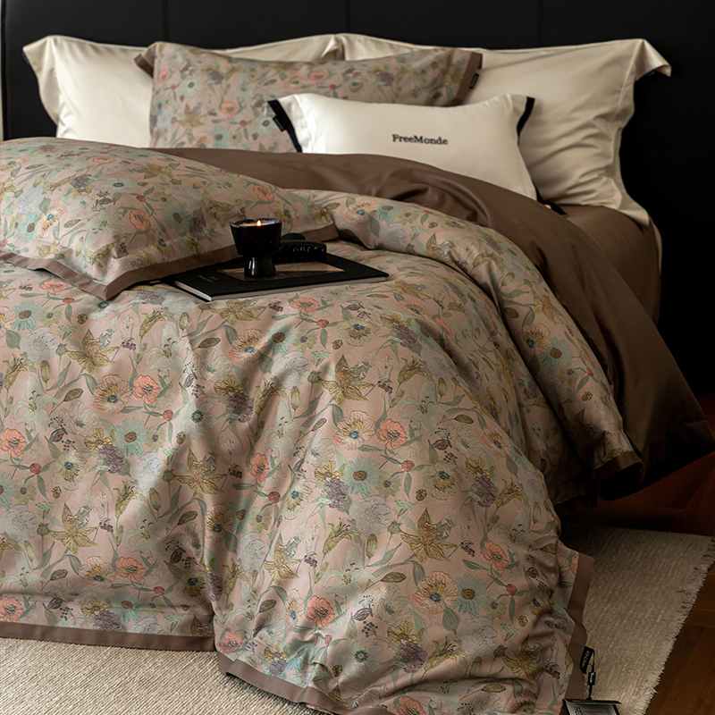 进口140支匹马棉贡缎四件套