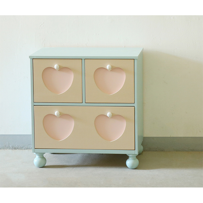 浅色今木年松木小斗柜奶油风