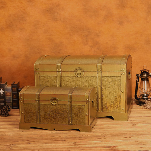 复古书本整理床底储物箱