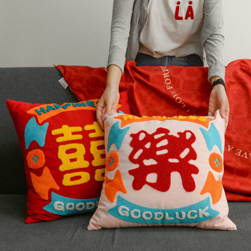 喜庆新款抱枕套2024新年咕臣套