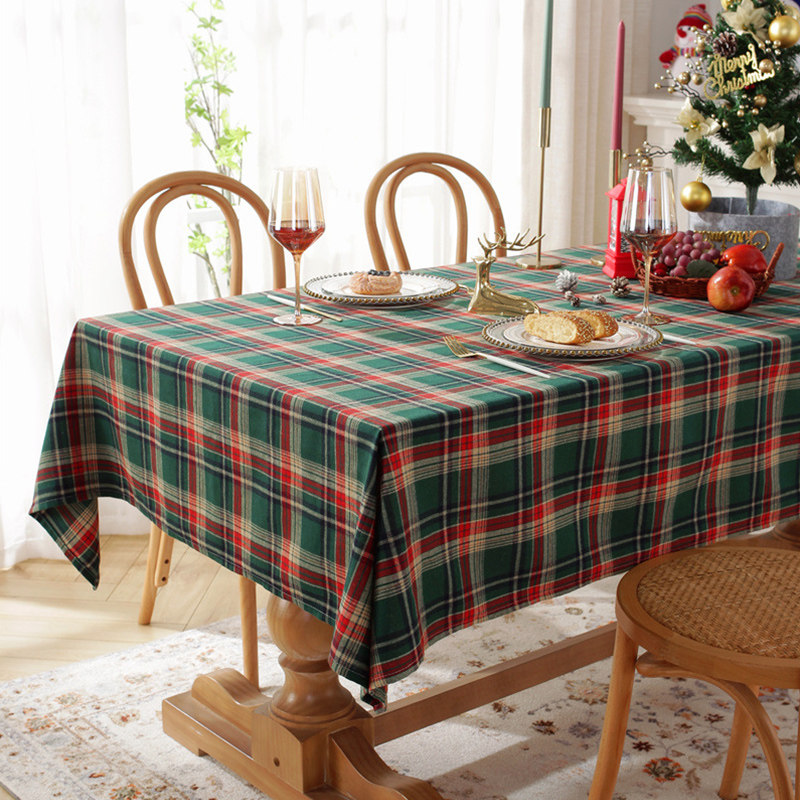新年桌布ins风烛光晚餐氛围感复古格子拍照轻奢高级客厅茶几台布,居家布艺,桌布,淘宝优惠券,粉丝福利购,淘宝优惠卷