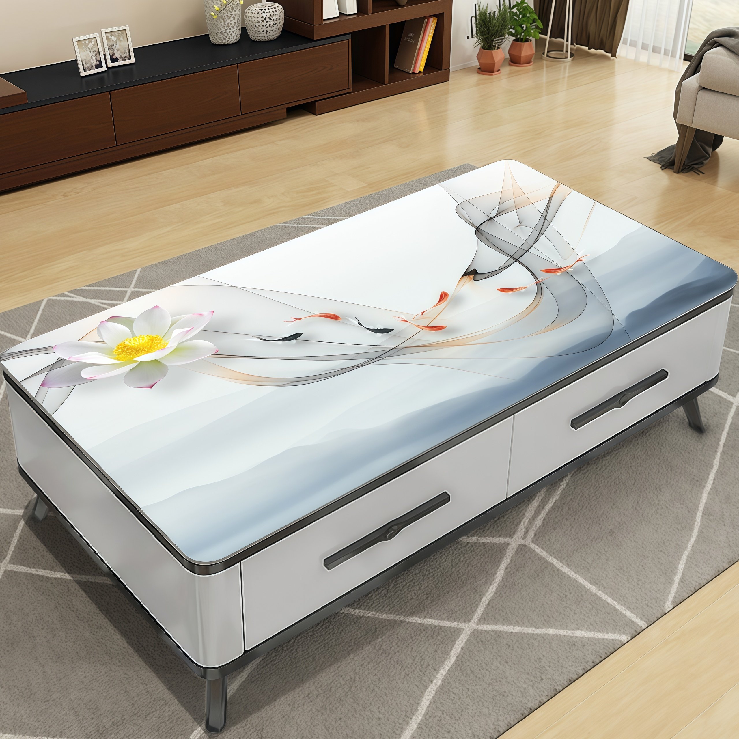 中式茶几桌布防水防油防烫免洗简约pvc餐桌垫客厅茶几桌面保护垫,居家布艺,桌布,淘宝优惠券,粉丝福利购,淘宝优惠卷