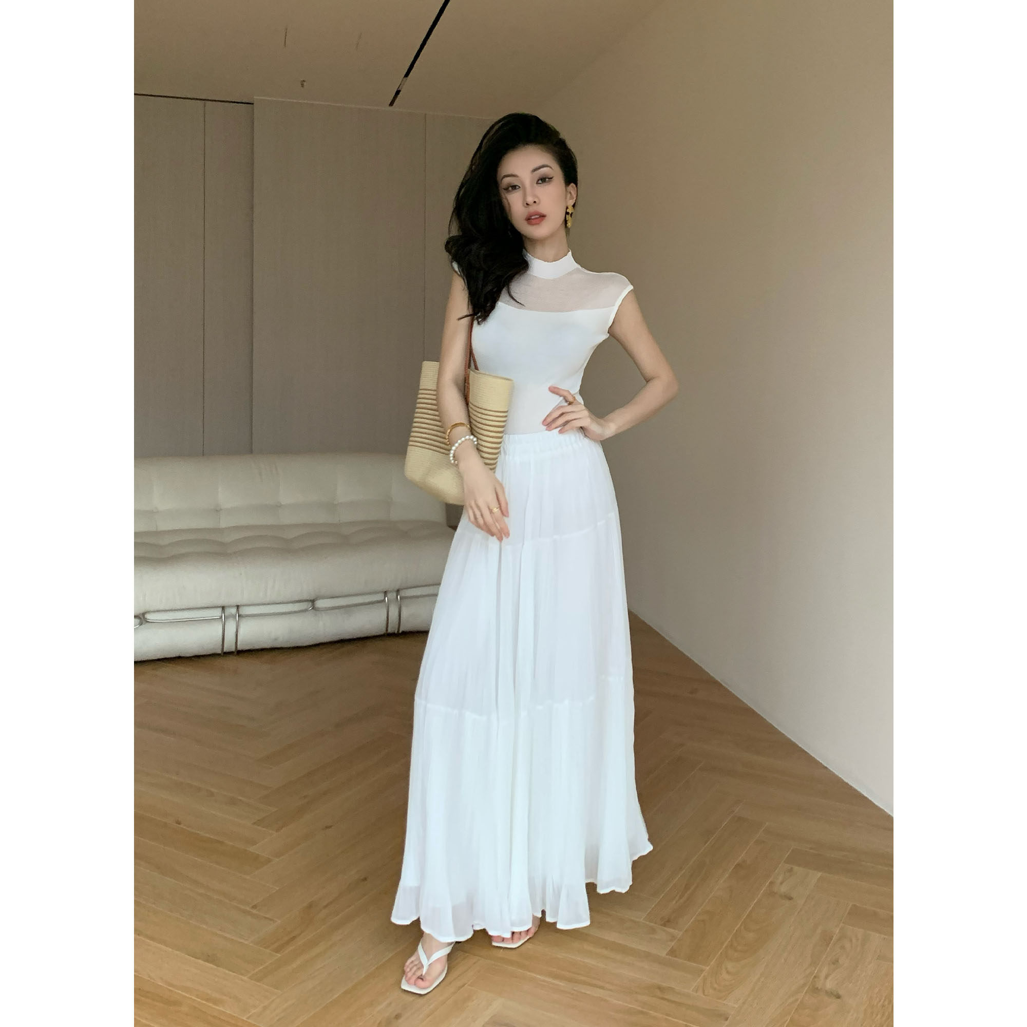 时尚百搭设计感半身裙显瘦