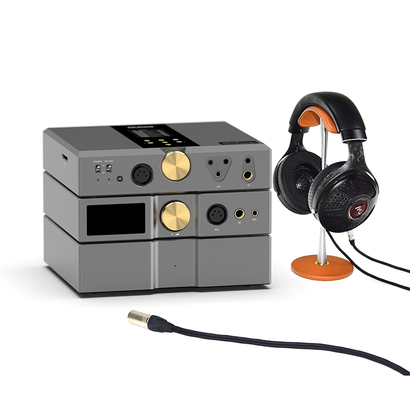 新品上市-乾龙盛QH1分体线电内置电池甲类AB类切换前级耳机放大器