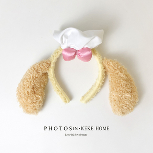 迪士尼头箍女可琦安同款厨师狗可爱饼饼发箍大人儿童新款乐园头饰