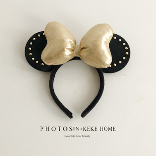 迪士尼发箍米妮米奇成人儿童迪斯尼头箍米老鼠耳朵发饰可爱头饰女