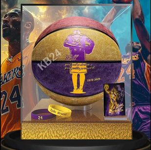 正品 5号小学生儿童圣诞节生日礼物礼盒 科比签名7号篮球成人限量版