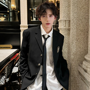 C316 XZ1234 P98 秋冬新款制服校服班服西装学院风DK短款外套,男装西服套装,电商C316