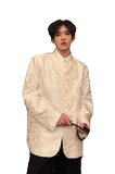 C316XZ854P158198春夏新款新中式时尚刺绣西服外套黑白，男装西服，电商C316