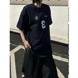 C316TH410P48夏装新款短袖T恤时尚短袖刺绣运动tee学院宽松，男装T恤，电商C316