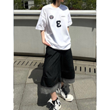 C316TH410P48夏装新款短袖T恤时尚短袖刺绣运动tee学院宽松，男装T恤，电商C316