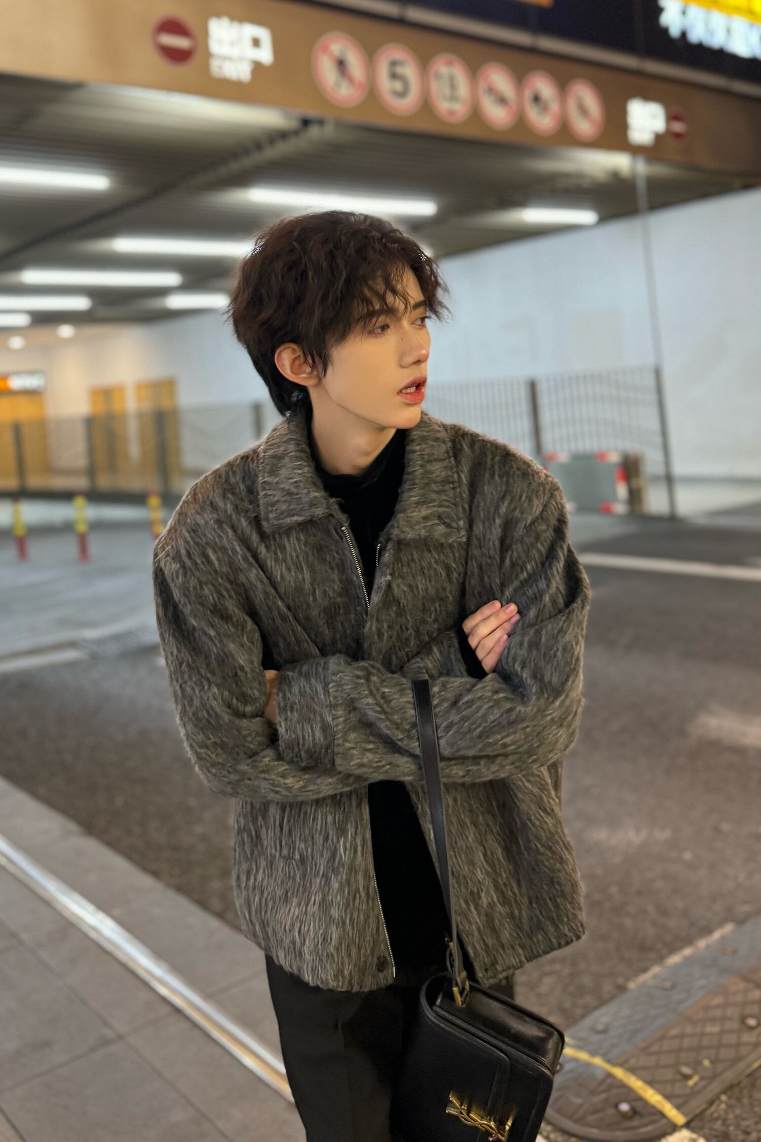 C316JK826P128初春毛呢夹克外套时尚短款夹克衫呢子简约款男装,男装夹克,电商C316
