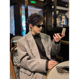 C316XZ1074P118K1074P68春装新款西服套装时尚宽松浅灰色，男装西服，电商C316