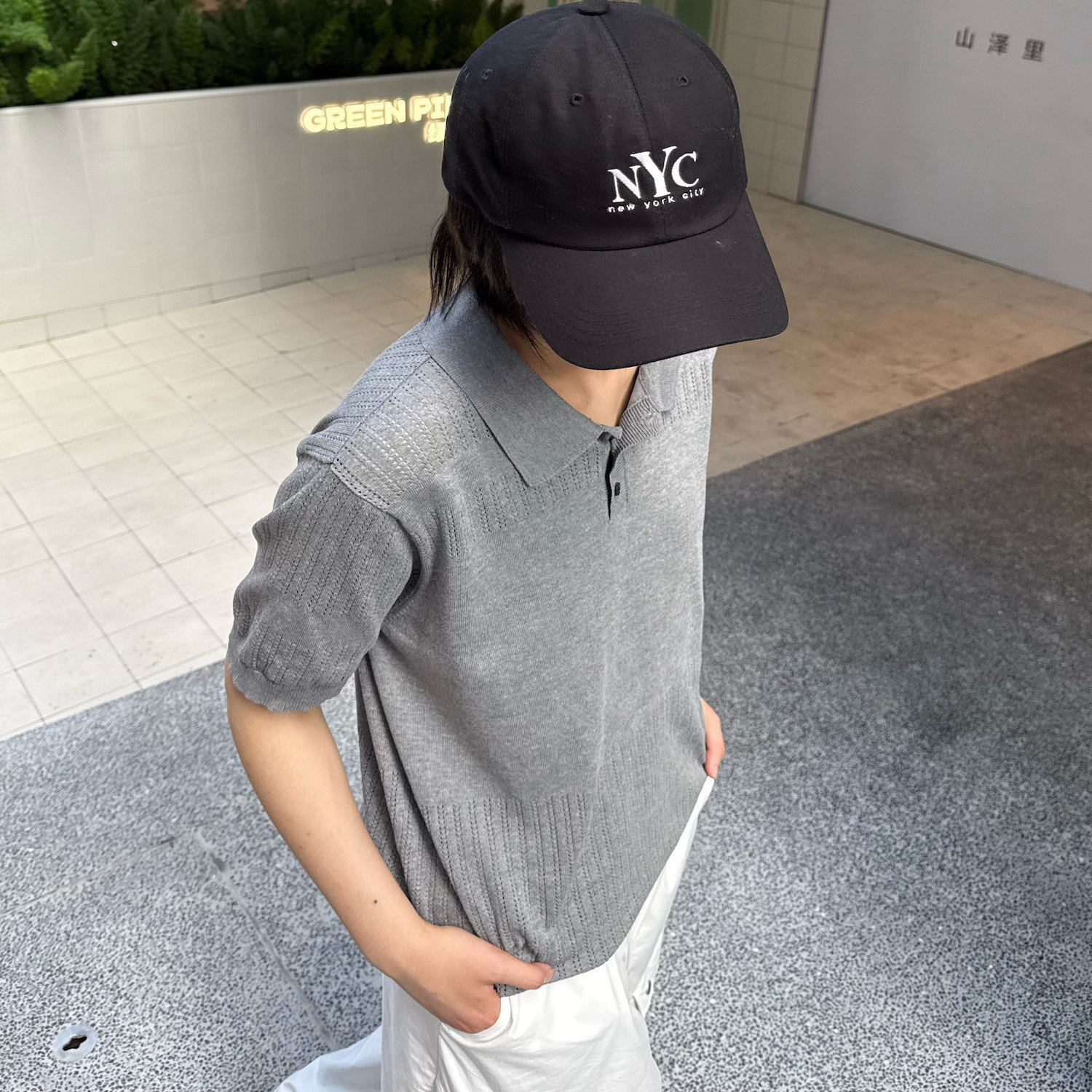 C316ZZT04P58夏装新款短袖T恤时尚百搭透气针织线衫polo领冰感,男装针织衫/毛衣,电商C316