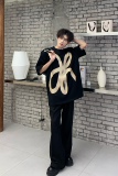 C316T846P38春夏新款短袖T恤宽松黑色个性时尚垫肩tee潮，男装T恤，电商C316