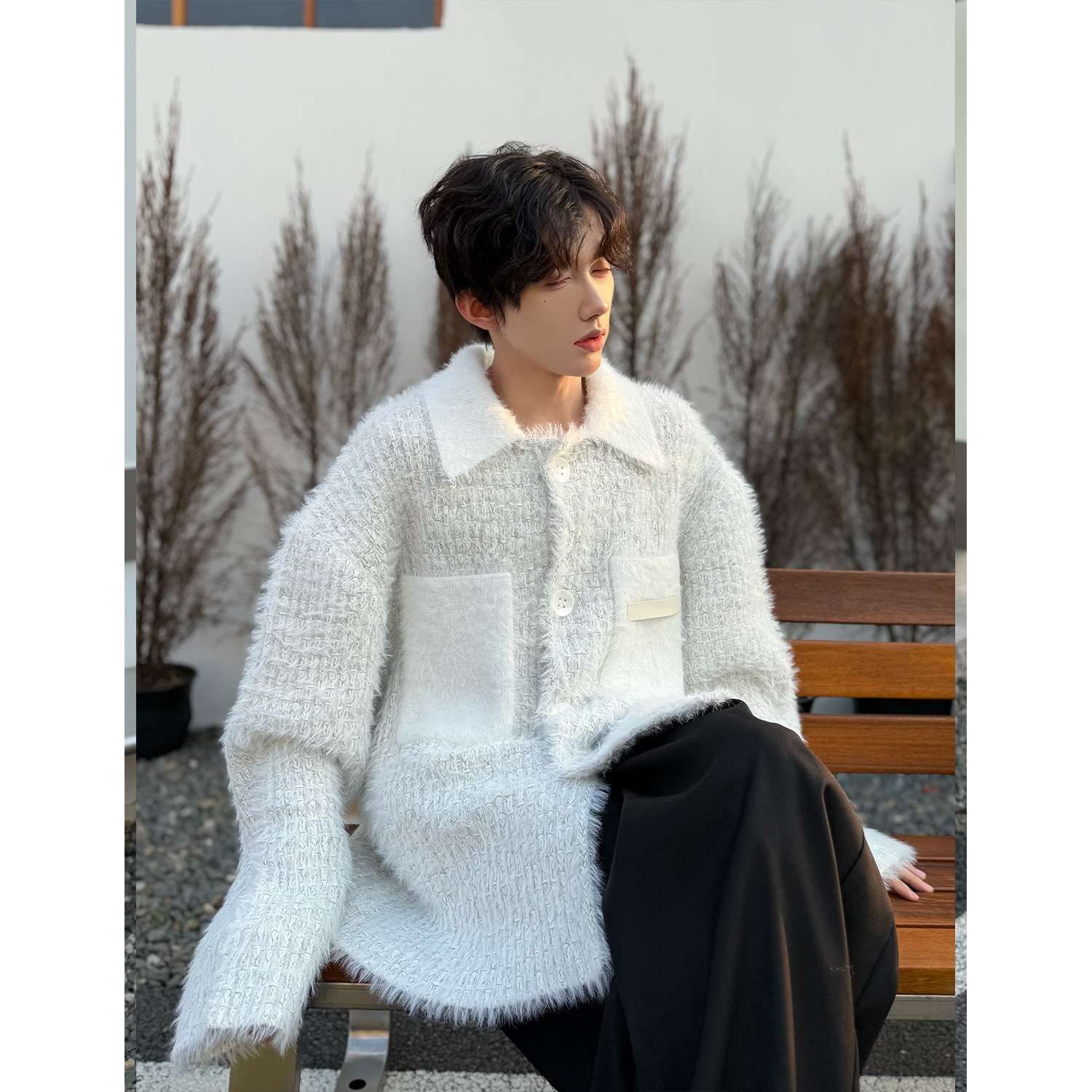 C316MY1020P138秋冬新款毛衣时尚针织衫开衫小香风外套松弛,男装针织衫/毛衣,电商C316