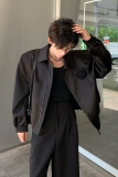 C316JK1213P128秋装蝴蝶结设计时尚宽松短款夹克外套松弛感，男装夹克，电商C316