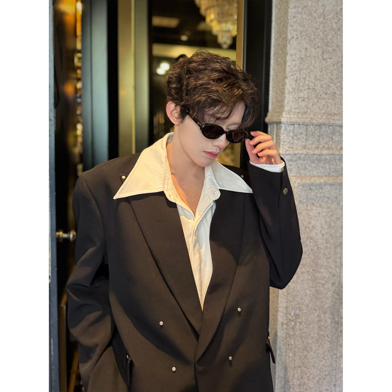 C316XZ939P118K939P68春装新款西裤西服休闲设计感西服套装,男装西服,电商C316