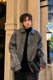 C316JK826P128初春毛呢夹克外套时尚短款夹克衫呢子简约款男装，男装夹克，电商C316