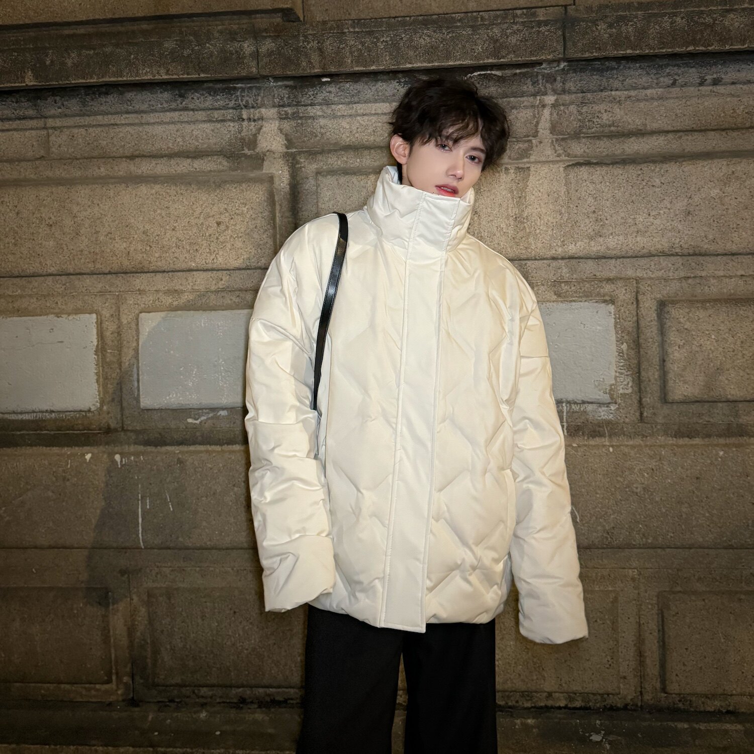 C316Y807P168冬装新款羽绒服时尚百搭菱形设计保暖过年战袍，男装羽绒服，电商C316