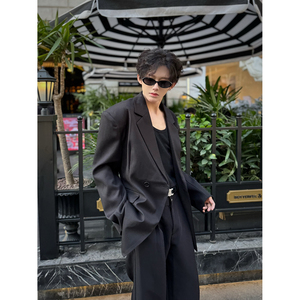 C316 XZ1075 P98 K1075 P68 春装新款黑色西服个性休闲西装套装图片
