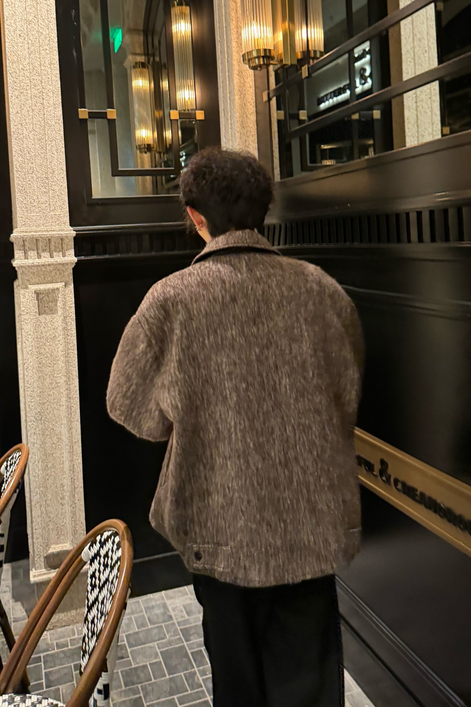 C316JK826P128初春毛呢夹克外套时尚短款夹克衫呢子简约款男装,男装夹克,电商C316
