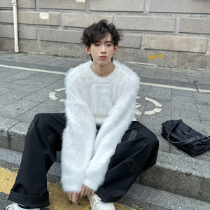 C316 MY128 P88 秋冬男士毛衣针织衫线衣毛衫套头潮流圆领高级图片