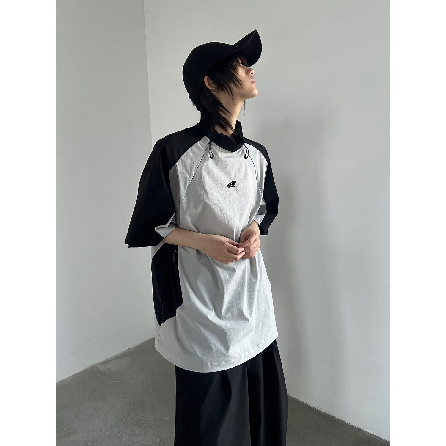 C316T8310P48夏装新款短袖T恤时尚百搭拼接撞色速干tee运动风,男装T恤,电商C316
