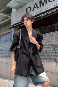 C316 XZ1154 P88 夏装新款短袖西服时尚宽松性感欧美西装外套个性图片